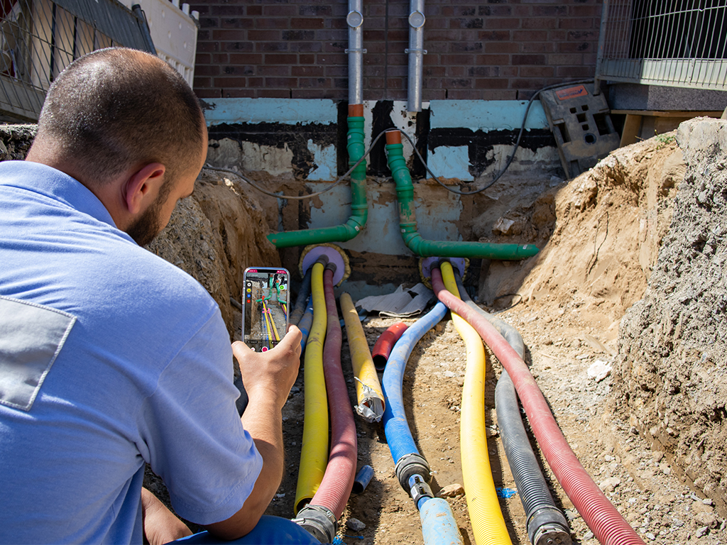 NAVA-App Dokumentation von Leitungsverläufen