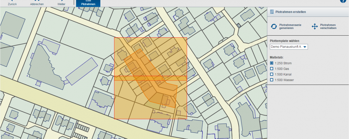 MGC Planauskunft Extern - Druckbereich