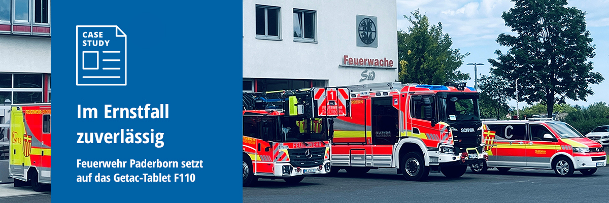 Getac F110 bei der Feuerwehr Paderborn